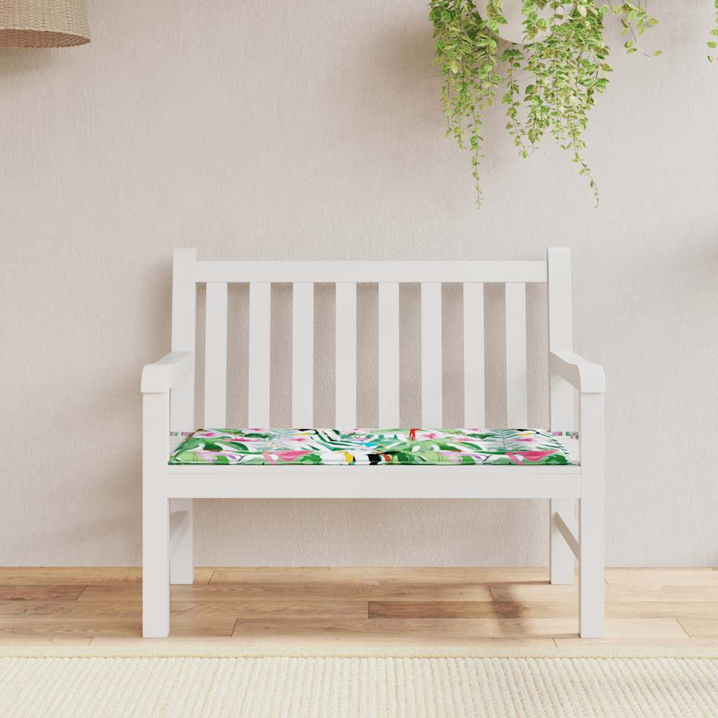Almofadão p/ banco de jardim 120x50x4 cm tecido oxford multicor