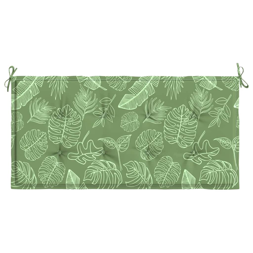 Almofadão banco jardim 120x50x4 cm tecido oxford padrão folhas