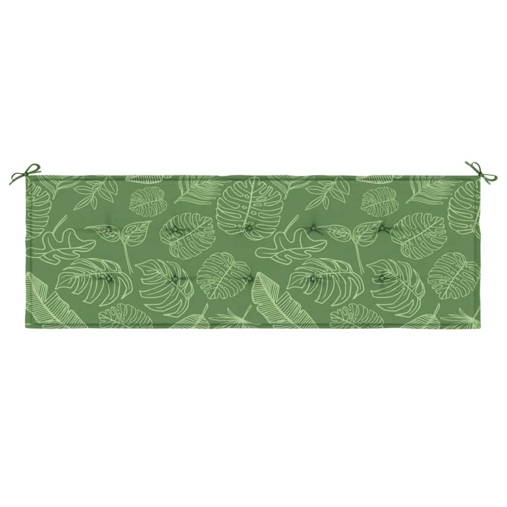 Almofadão banco jardim 150x50x4 cm tecido oxford padrão folhas