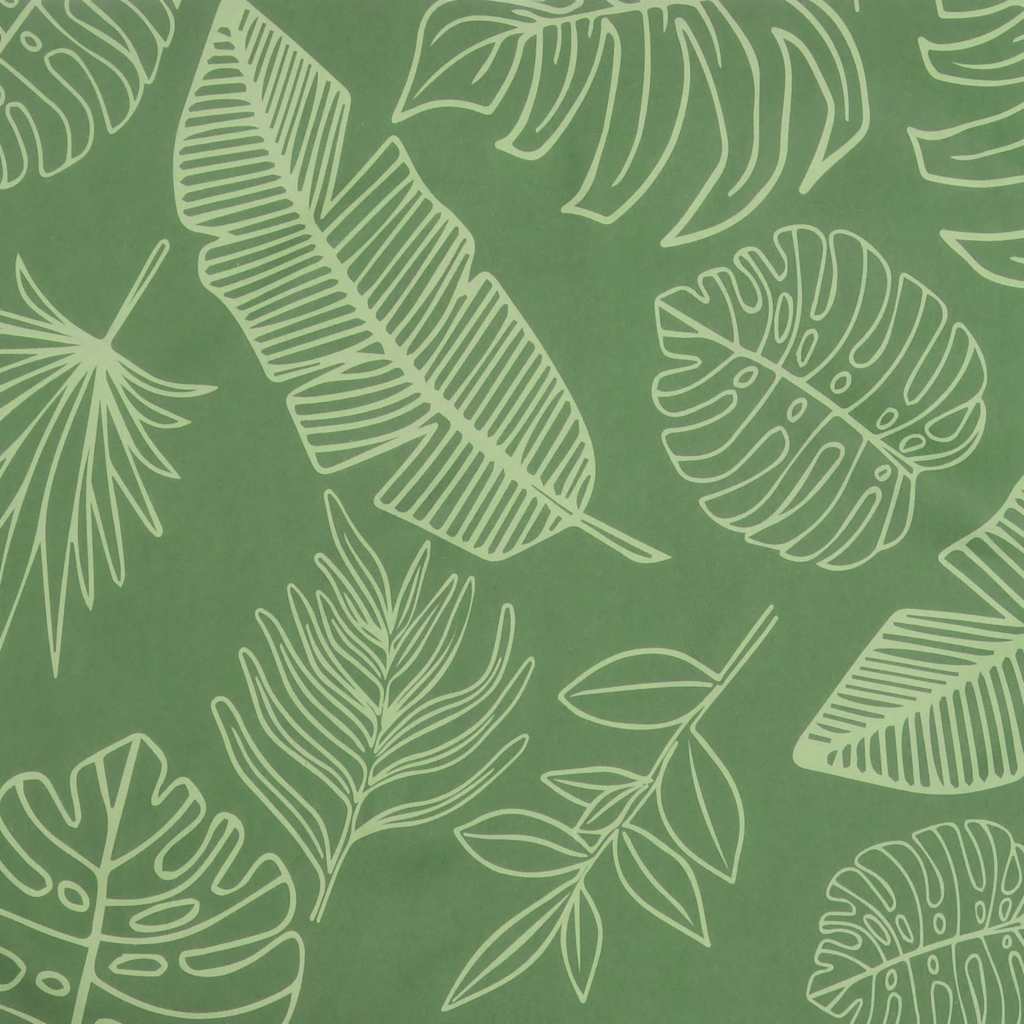 Almofadão banco jardim 150x50x4 cm tecido oxford padrão folhas