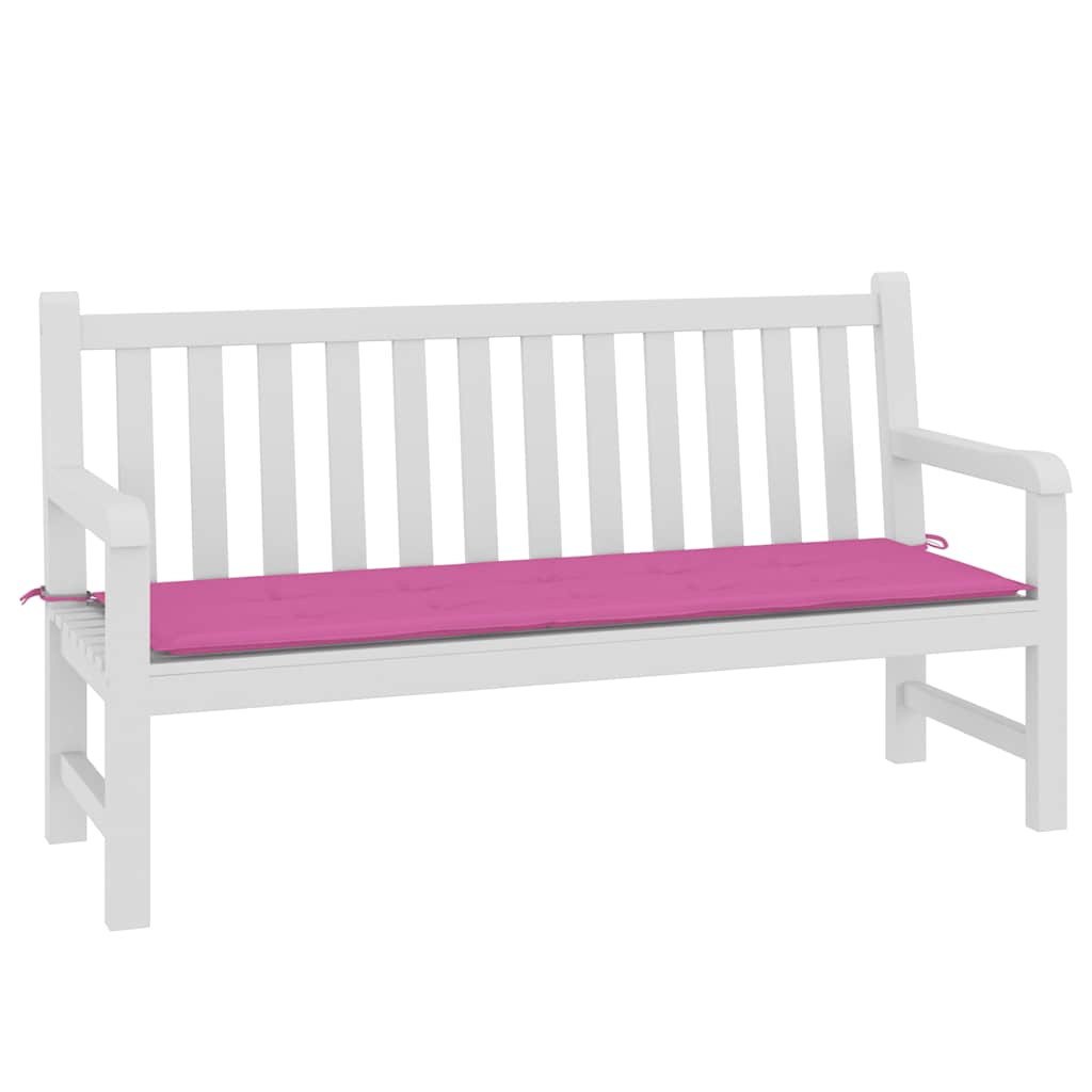 Almofadão p/ banco de jardim 150x50x4 cm tecido oxford rosa