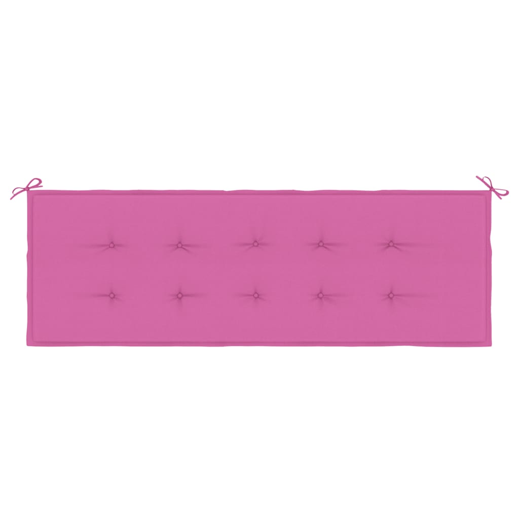 Almofadão p/ banco de jardim 150x50x4 cm tecido oxford rosa