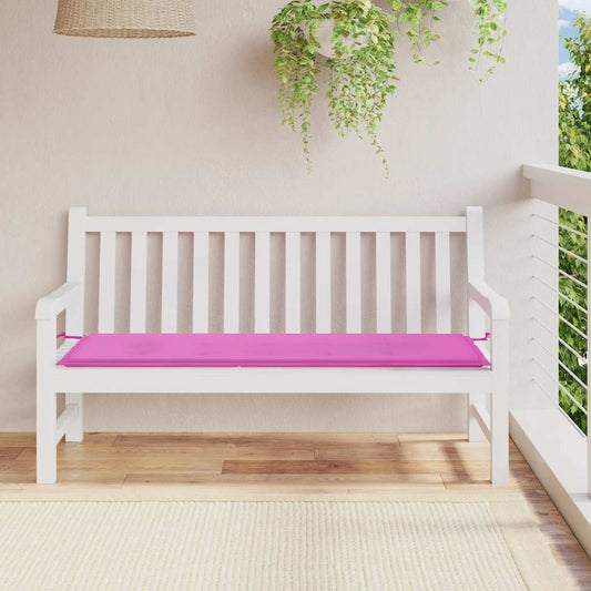 Almofadão p/ banco de jardim 150x50x4 cm tecido oxford rosa