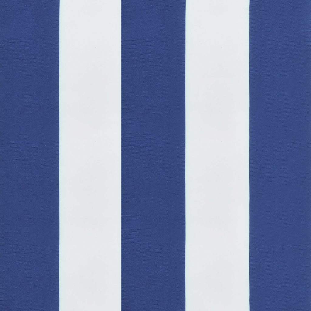 Travesseiro para Banco de Jardim Azul e branco 180 x 50 x 4 cm