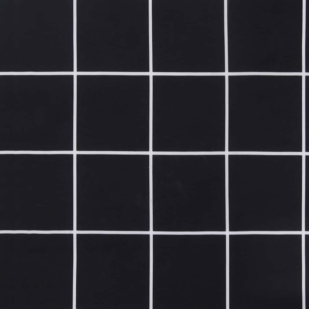 Travesseiro para Banco de Jardim Xadrez Preto 180 x 50 x 4 cm