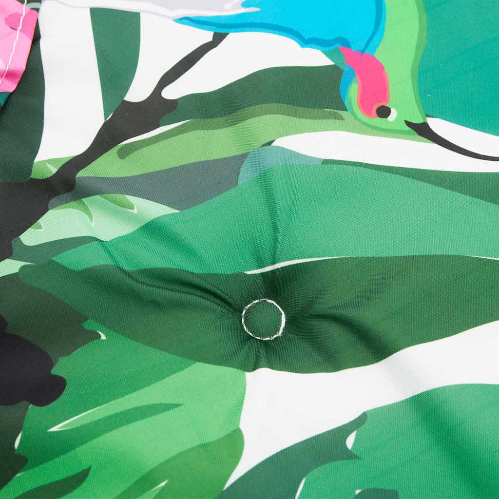 Travesseiro para Banco de Jardim Verde e rosa 180 x 50 x 4 cm