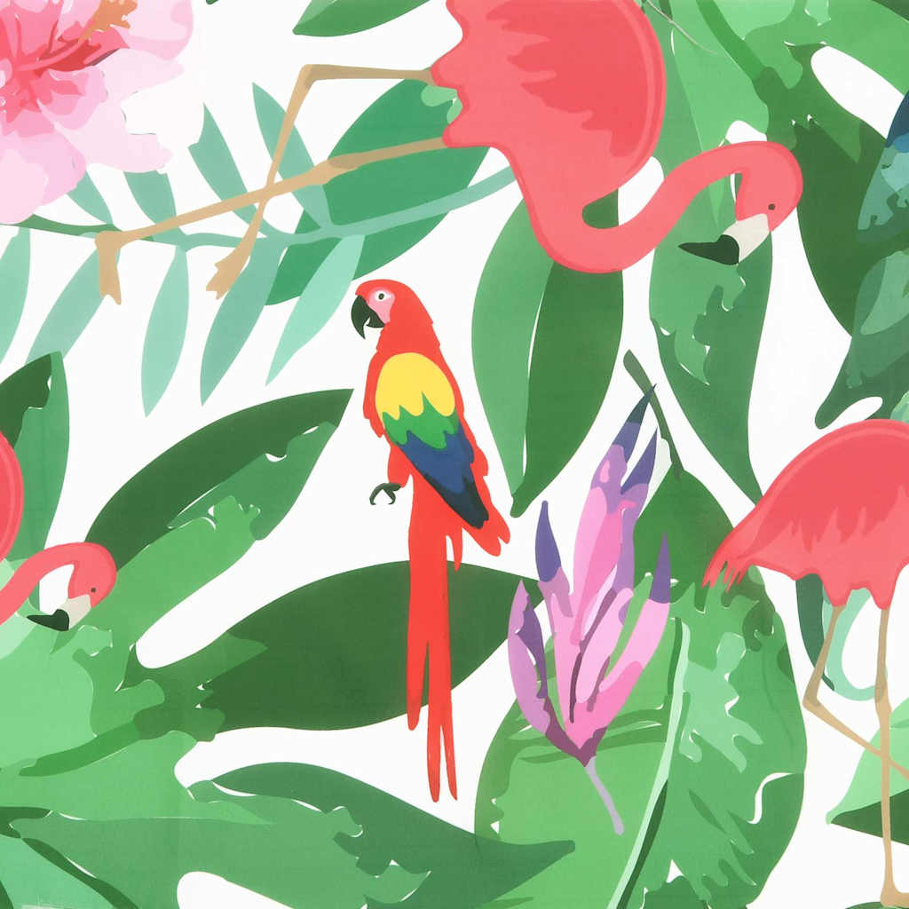 Travesseiro para Banco de Jardim Verde e rosa 180 x 50 x 4 cm