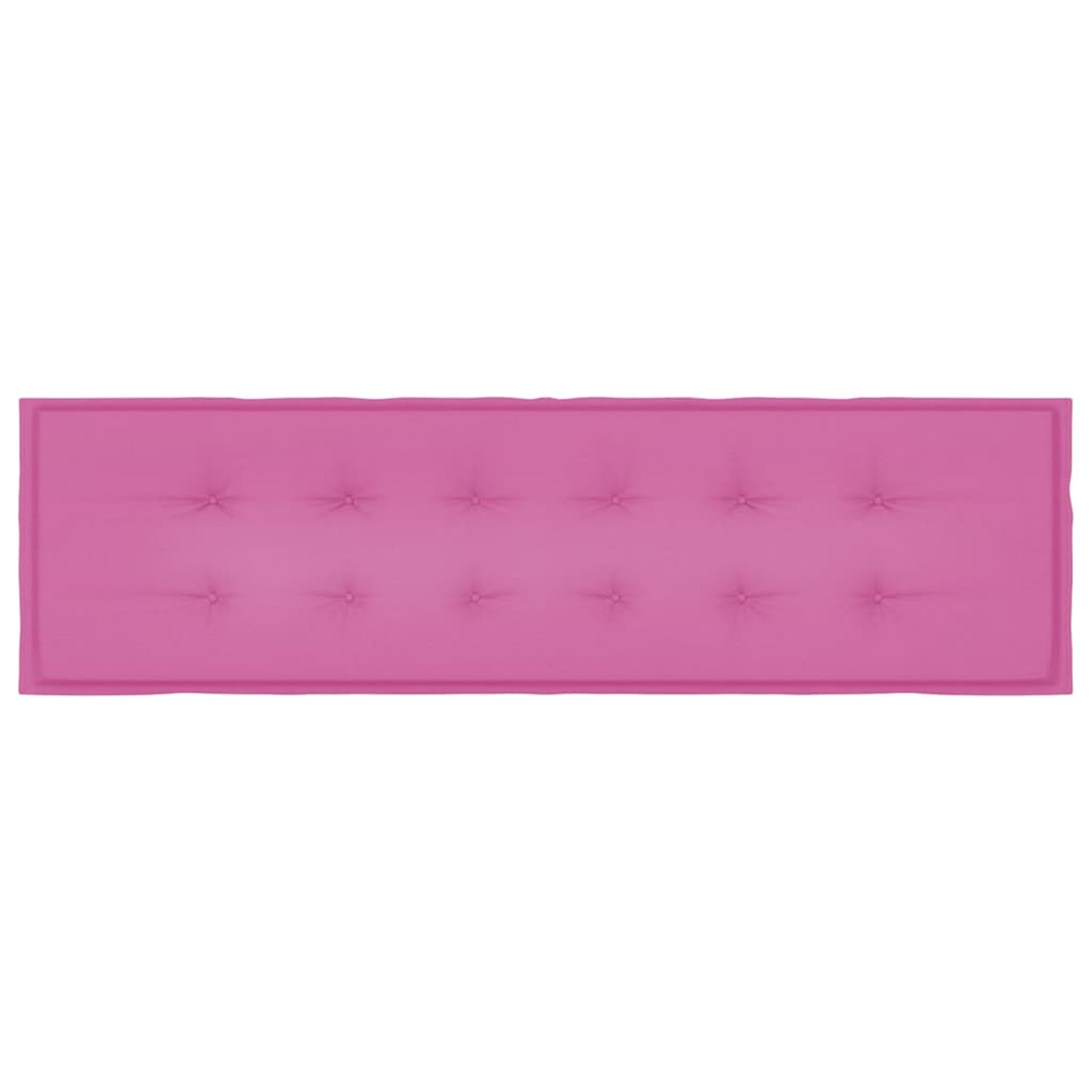 Travesseiro para Banco de Jardim Rosa 180 x 50 x 4 cm