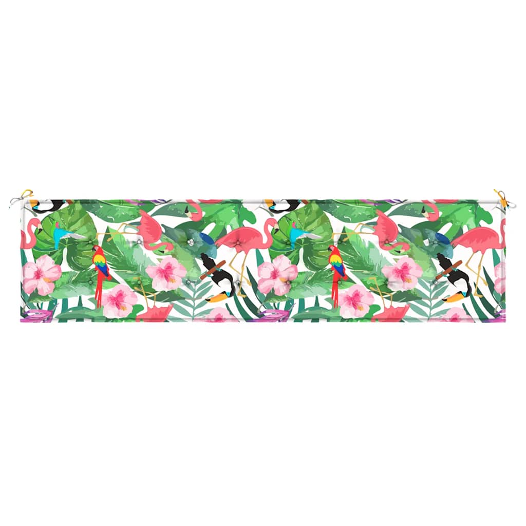 Almofadão p/ banco de jardim 200x50x4 cm tecido multicor