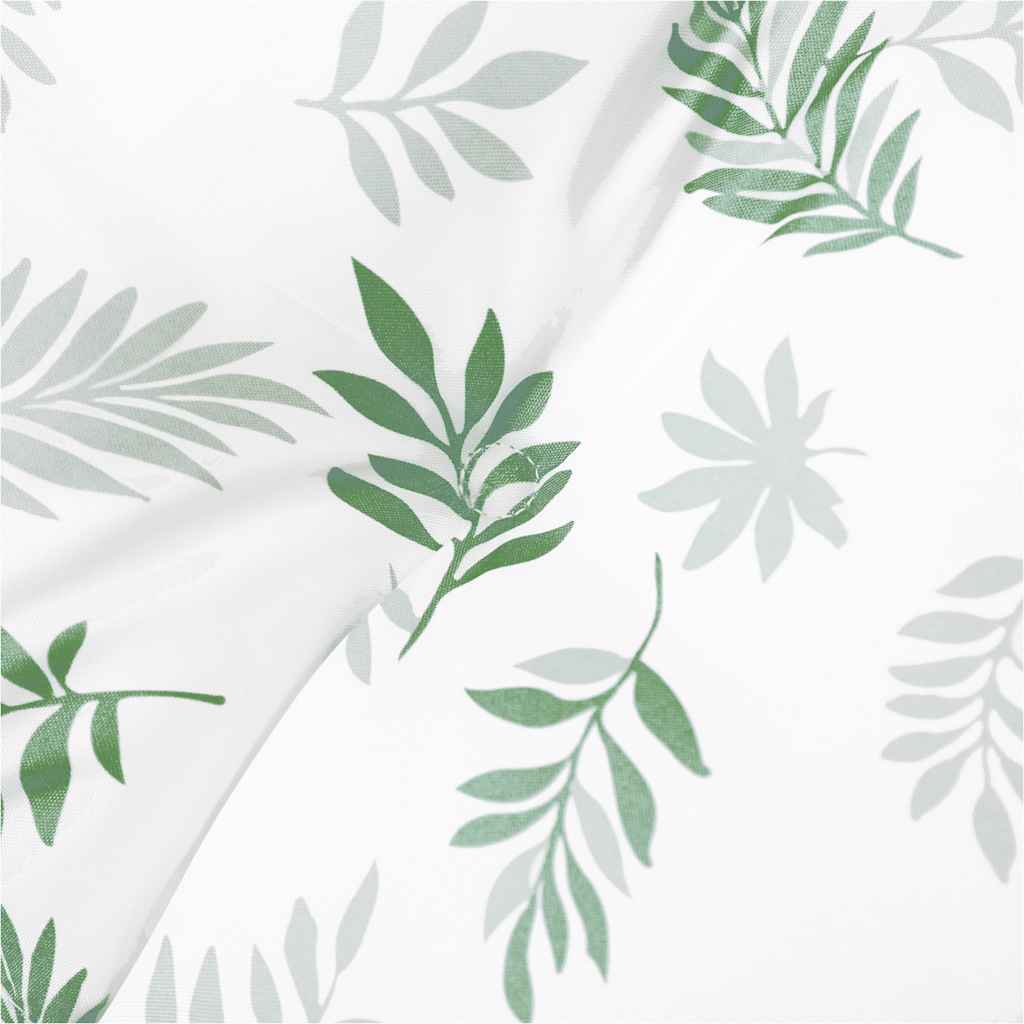 Almofadão para banco de jardim 200x50x4 cm tecido padrão folhas