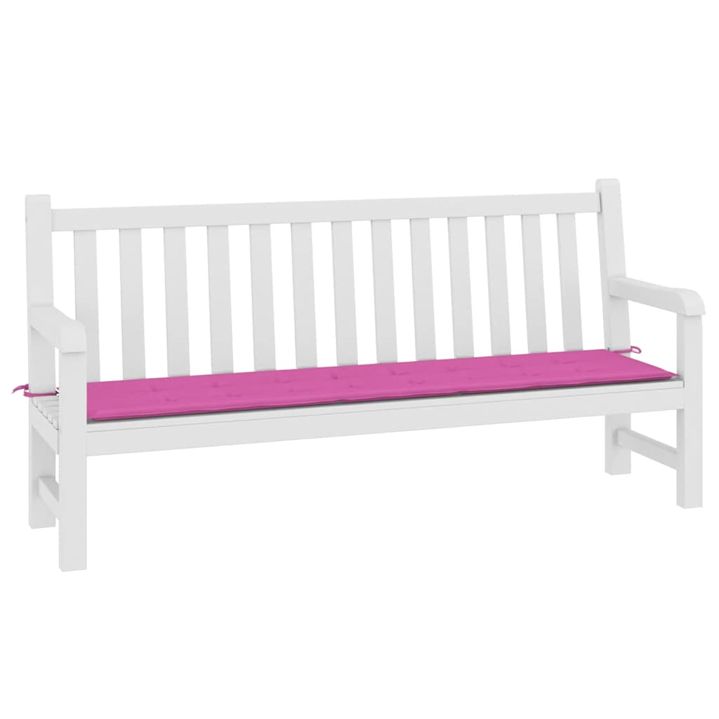 Almofadão p/ banco de jardim 200x50x4 cm tecido rosa