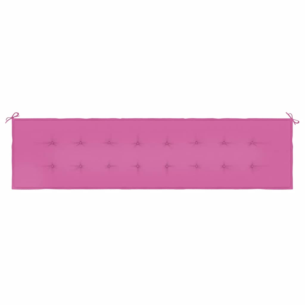 Almofadão p/ banco de jardim 200x50x4 cm tecido rosa