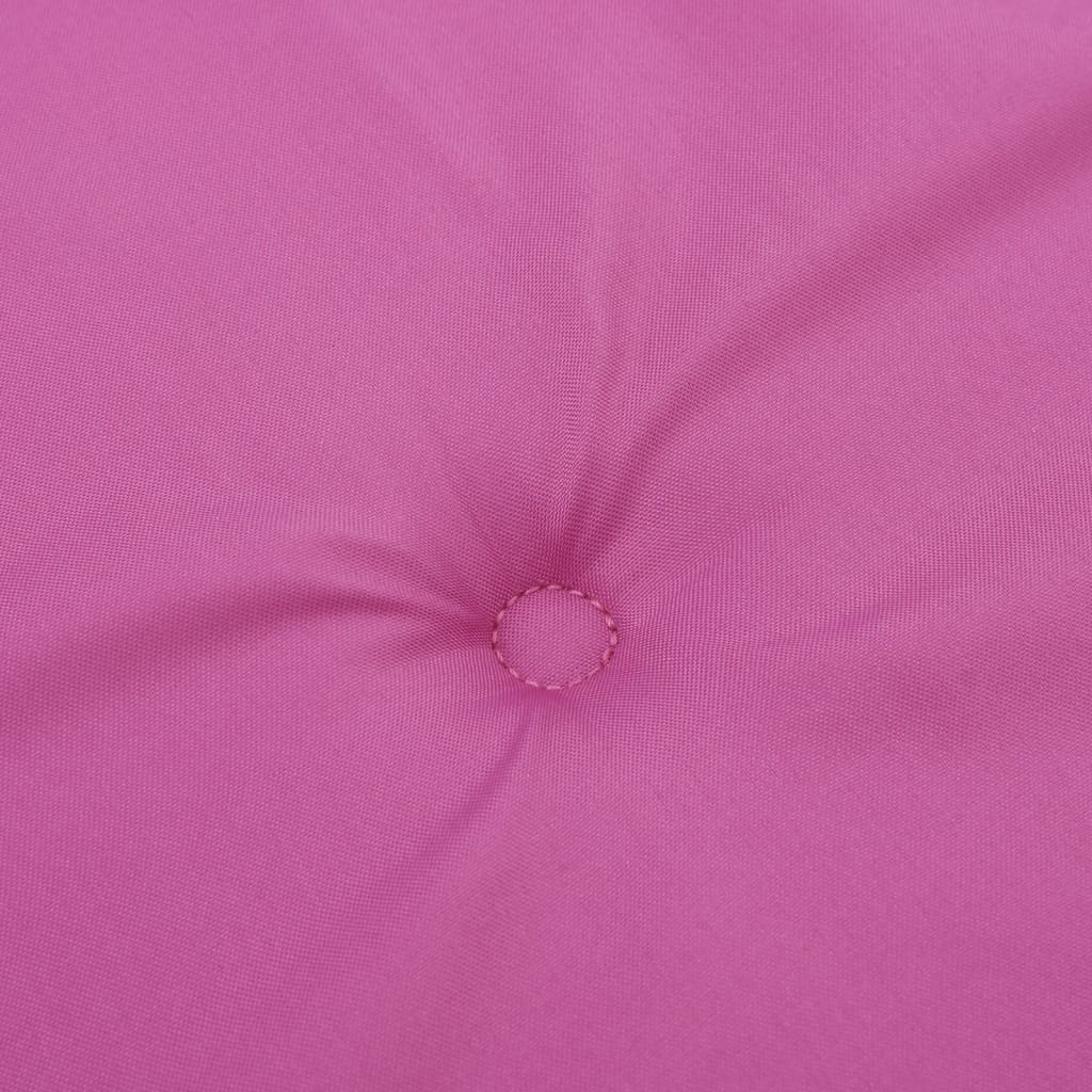 Almofadões cadeira de encosto alto 6 pcs tecido rosa