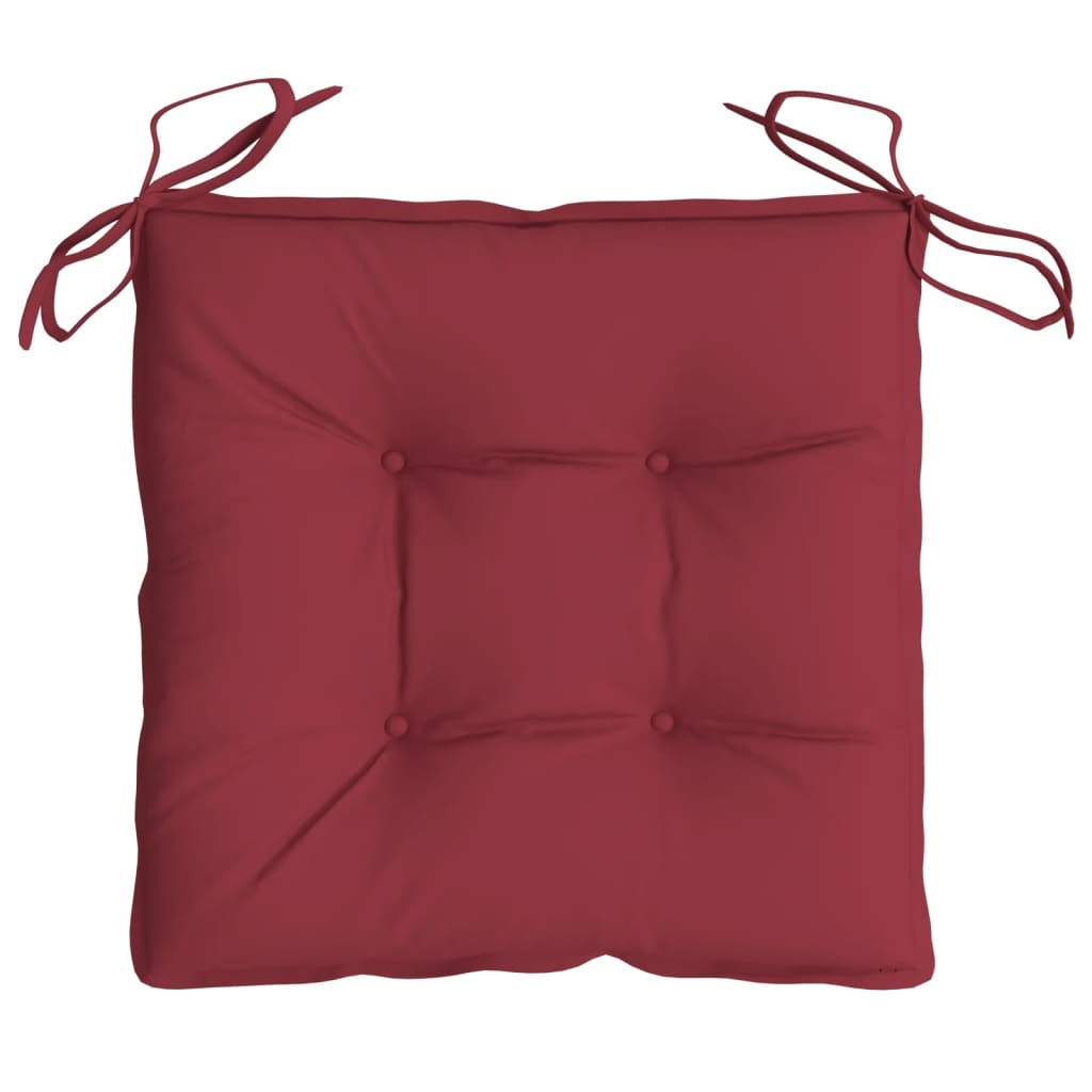 Almofadões de cadeira 2 pcs tecido oxford vermelho tinto