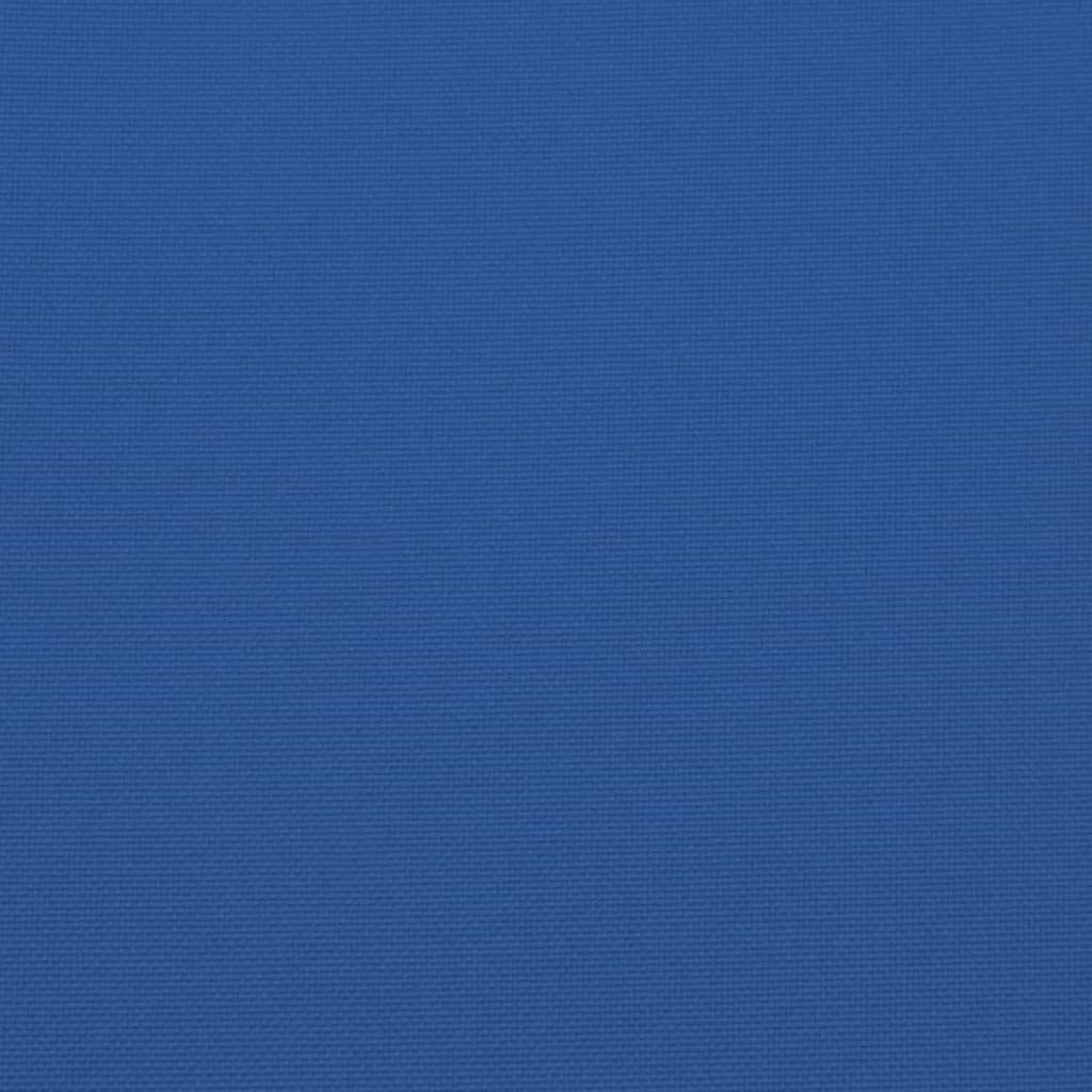Almofadões de cadeira 2 pcs 40x40x7 cm tecido oxford azul