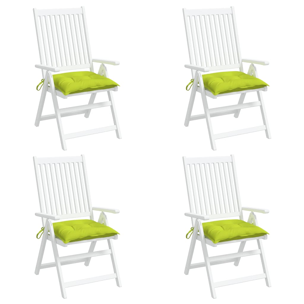 Almofadões de cadeira 4 pcs tecido oxford verde brilhante