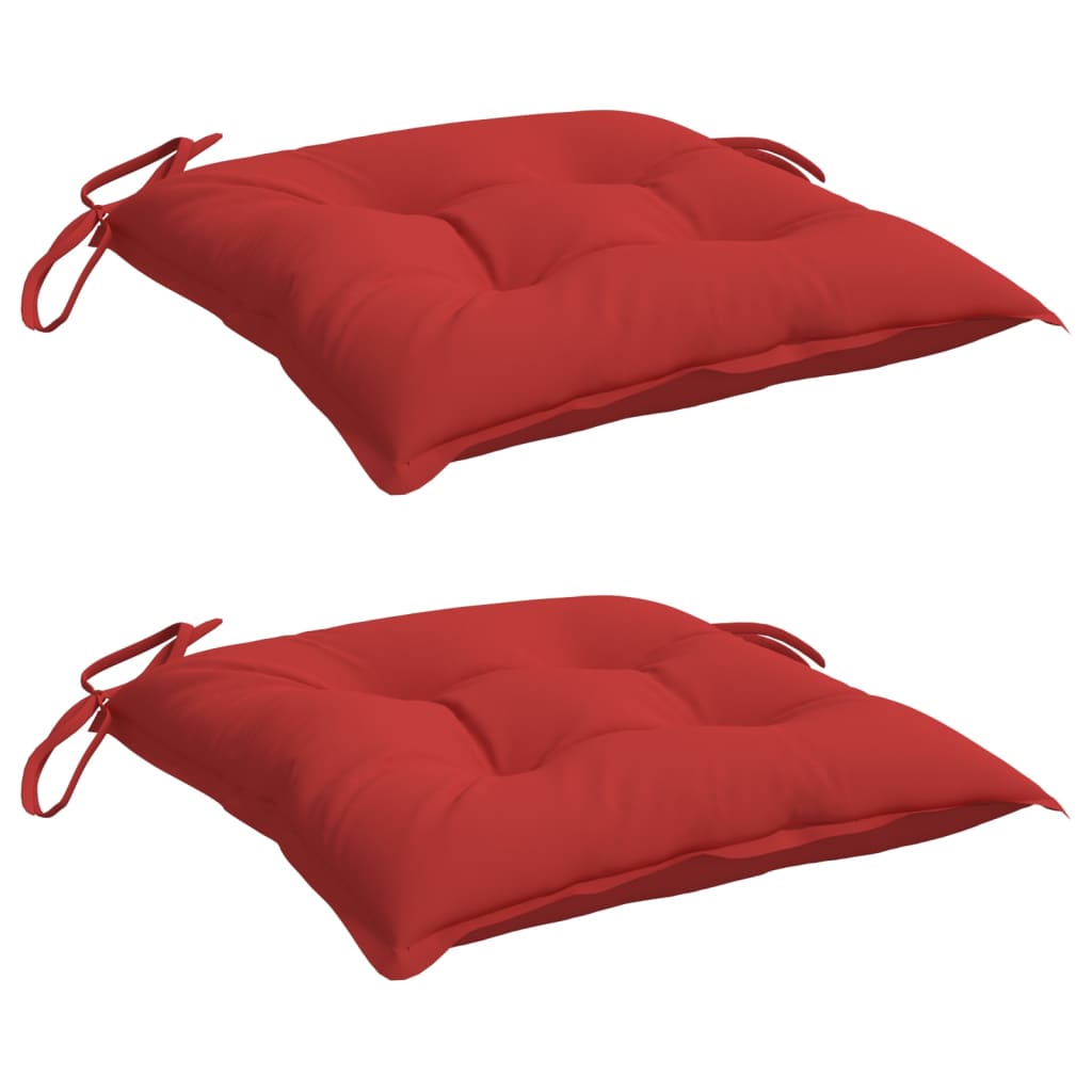 Almofadões para móveis de paletes 2 pcs tecido oxford vermelho