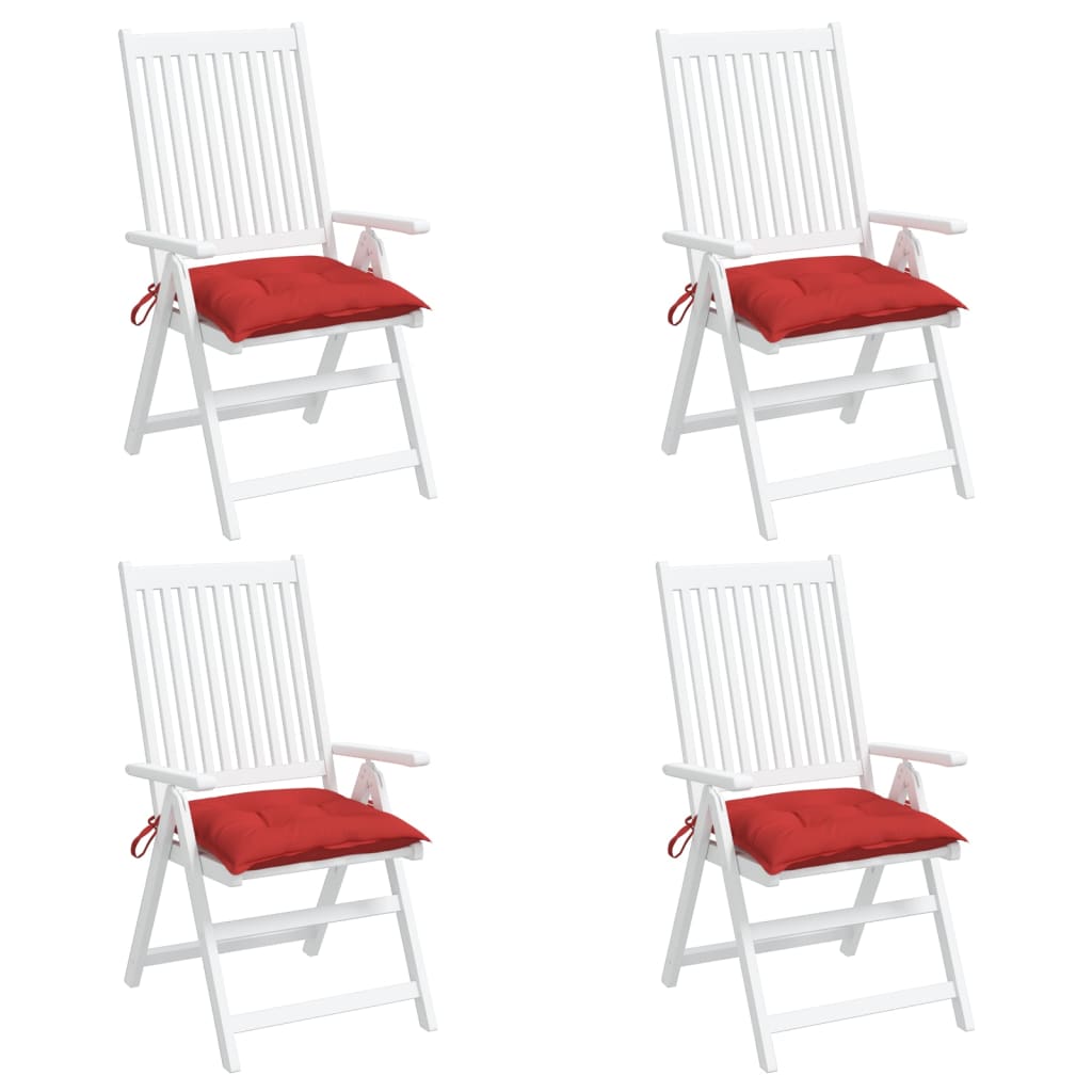 Almofadões para móveis de paletes 4 pcs tecido oxford vermelho