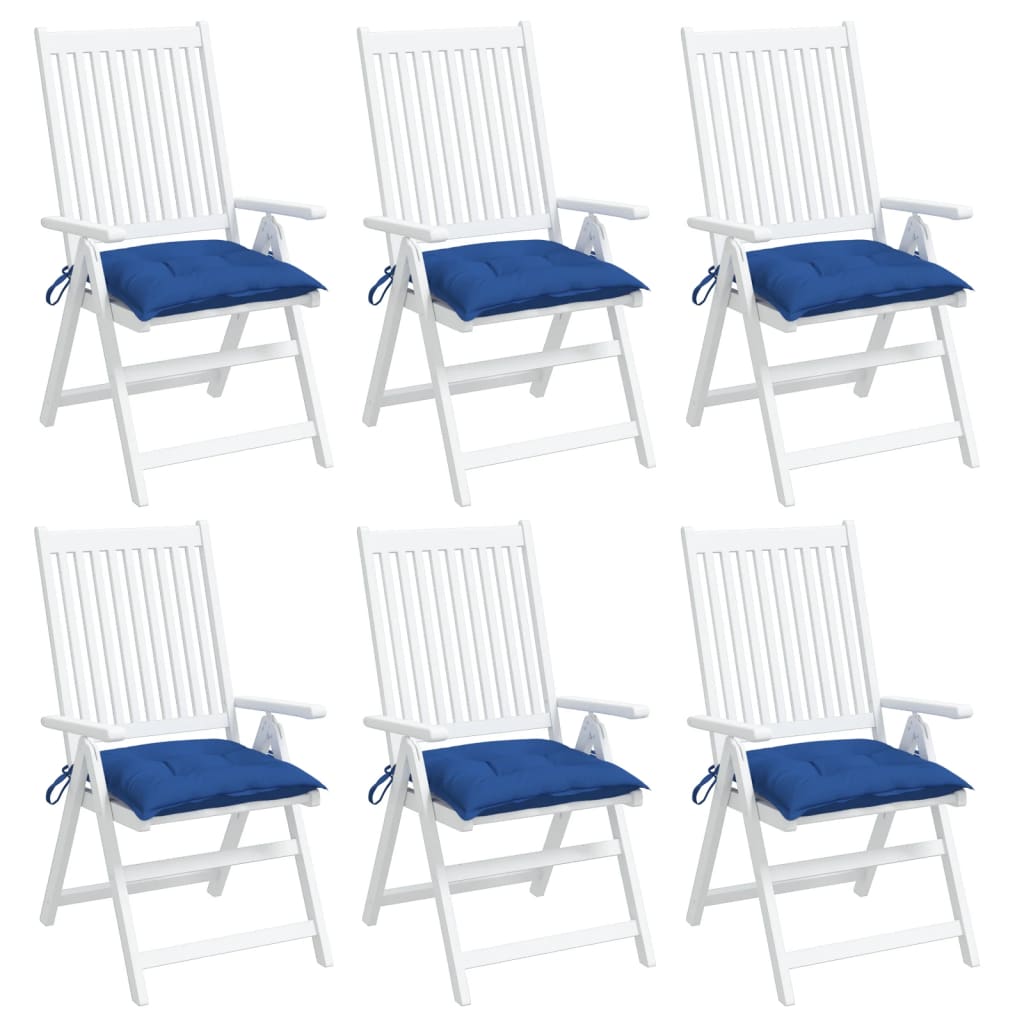Almofadões para móveis de paletes 6 pcs tecido oxford azul