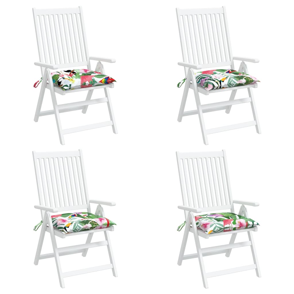 Almofadões p/ cadeira 4 pcs tecido oxford multicor