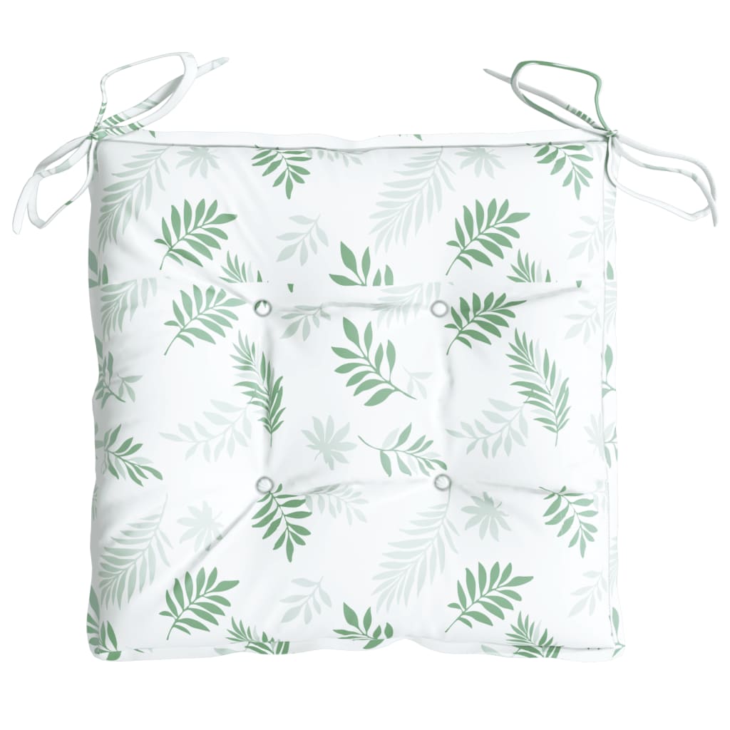 Almofadões p/ cadeira 4 pcs tecido oxford padrão folhas