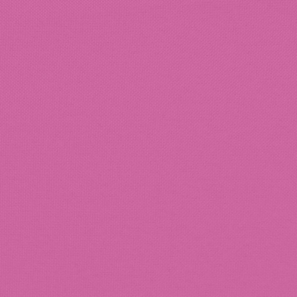 Almofadões de cadeira 6 pcs 50x50x7 cm tecido oxford rosa