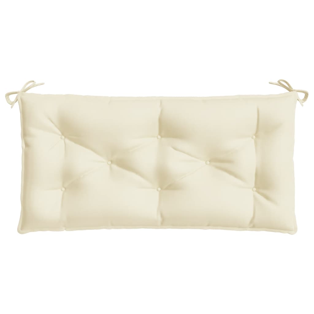 Almofadão p/ banco de jardim 100x50x7 cm tecido oxford creme
