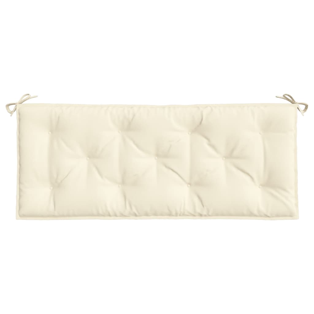 Almofadão p/ banco de jardim 120x50x7 cm tecido Oxford creme