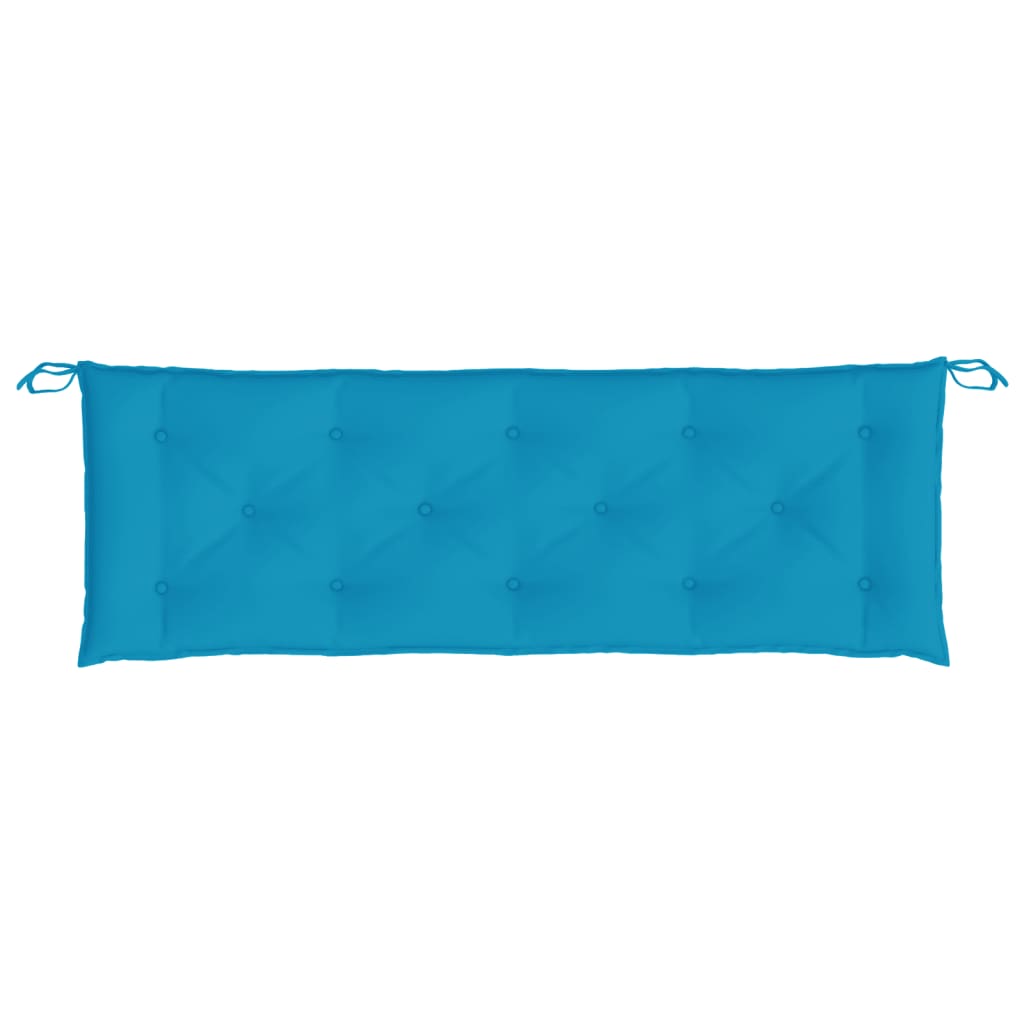 Almofadão p/ banco jardim 150x50x7 cm tecido oxford azul-claro