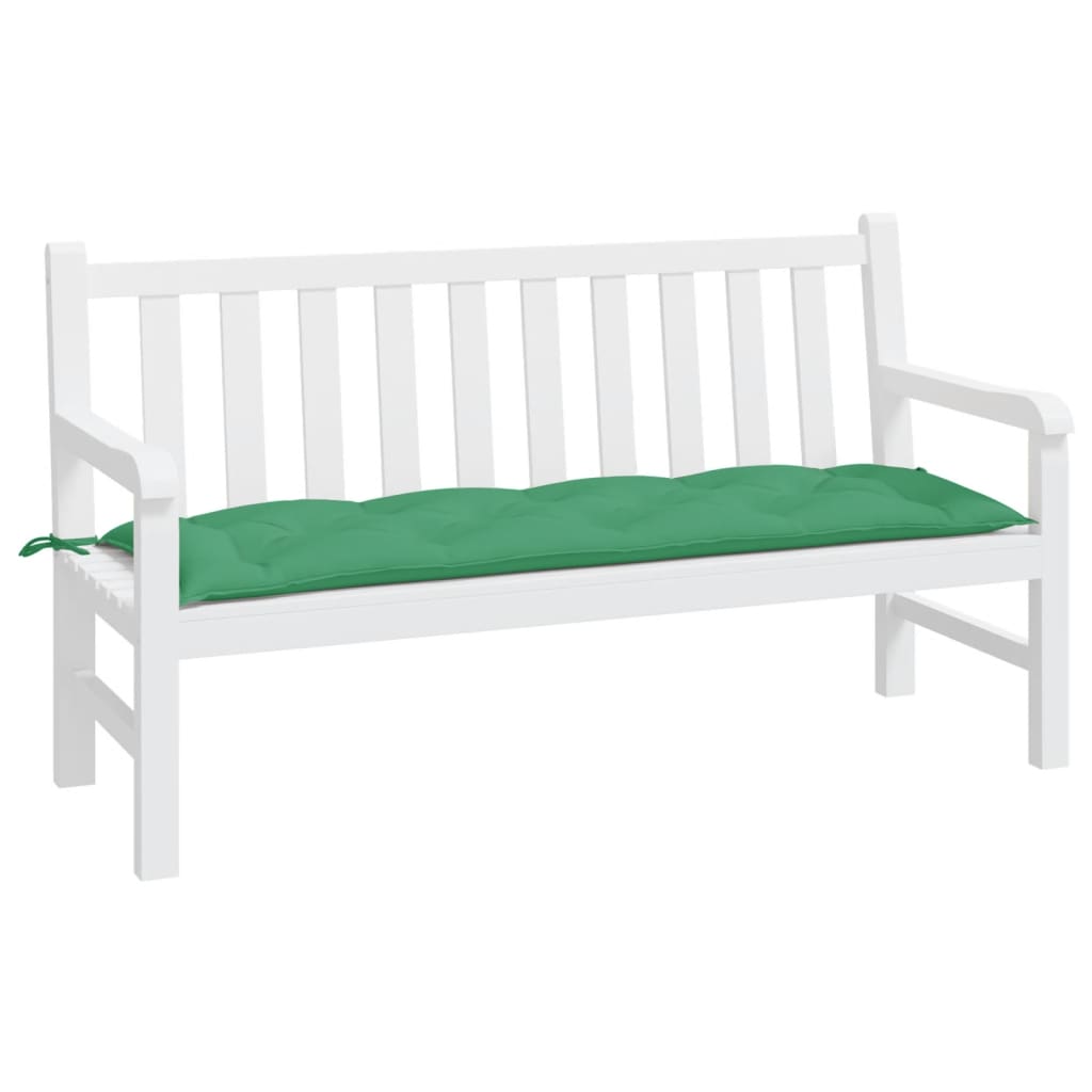 Almofadão p/ banco de jardim 150x50x7cm tecido oxford verde