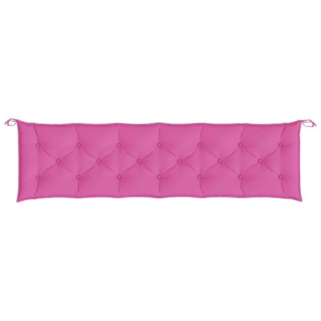 Almofadão p/ banco de jardim 200x50x7 cm tecido rosa