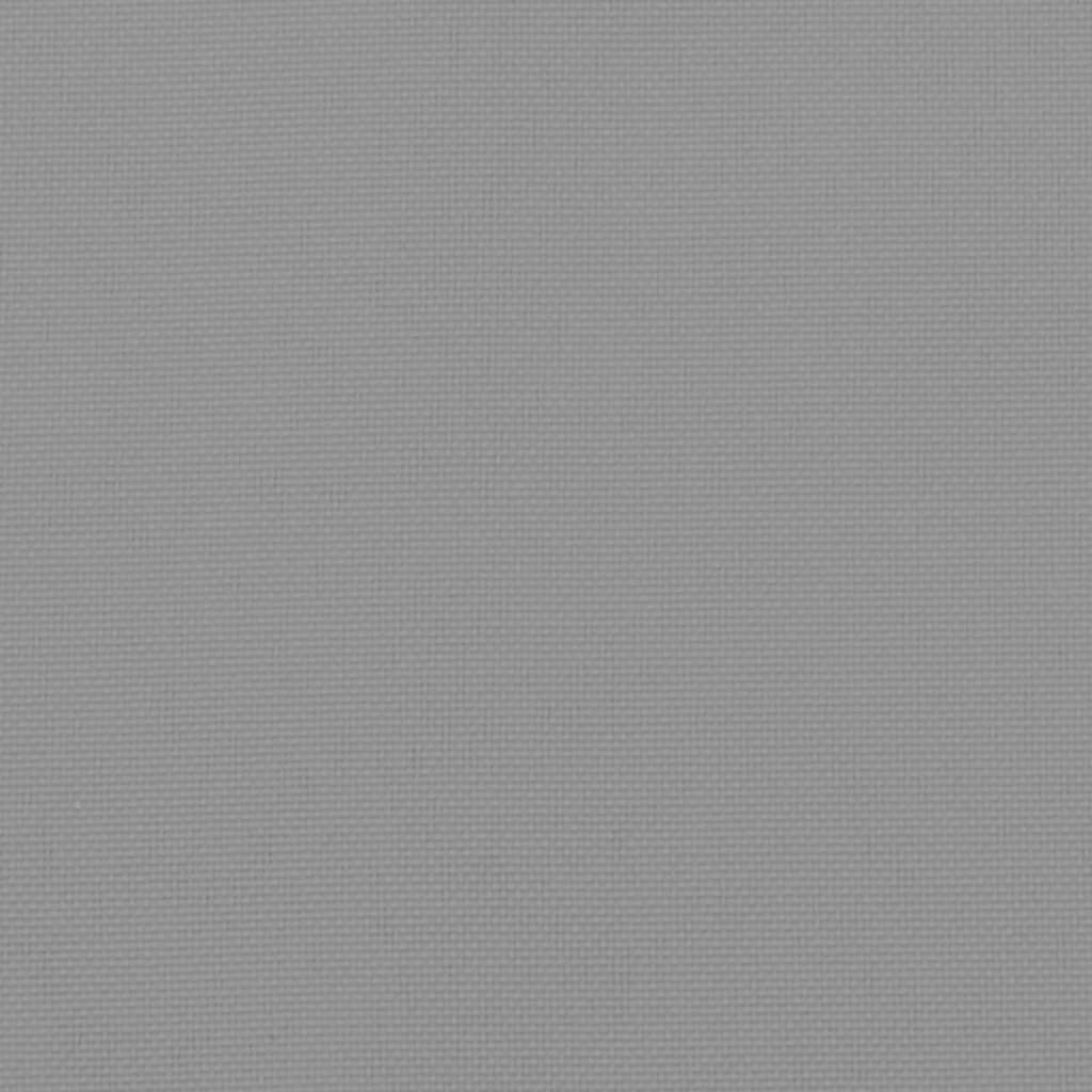 Almofadões banco jardim 2 pcs 150x50x7cm tecido oxford cinzento