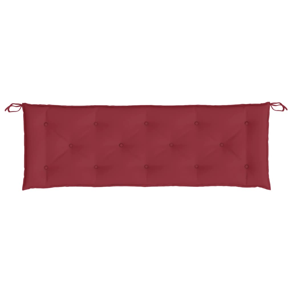 Almofadões banco jardim 2 pcs tecido oxford vermelho tinto