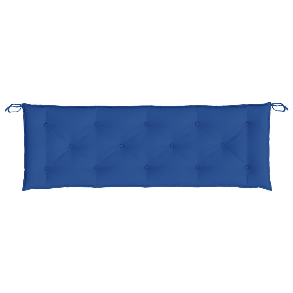 Almofadões banco jardim 2 pcs 150x50x7cm tecido oxford azul