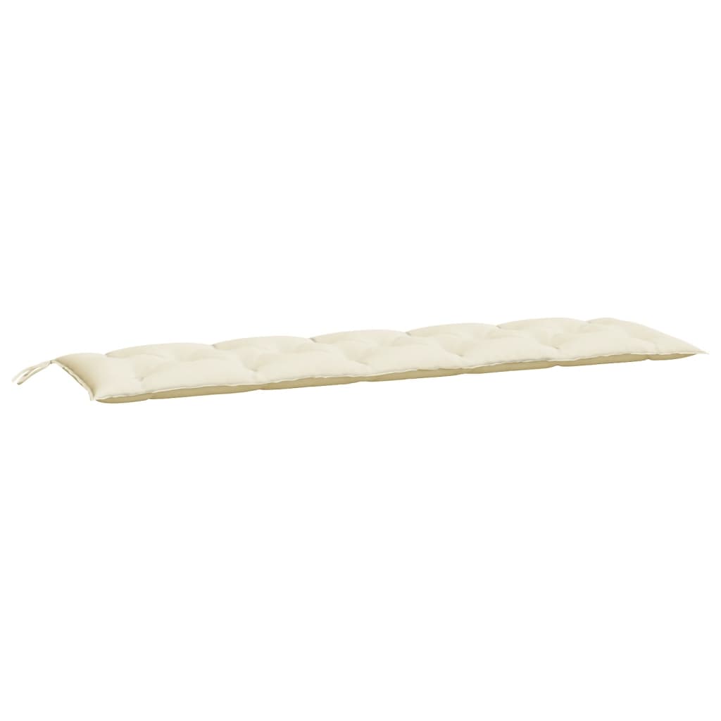Almofadões banco jardim 2 pcs tecido oxford branco nata