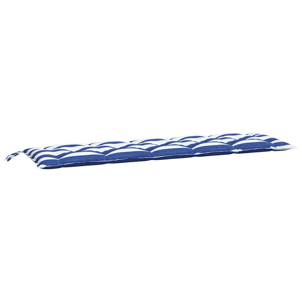 Almofadões p/ banco de jardim 2pcs oxford riscas azul/branco
