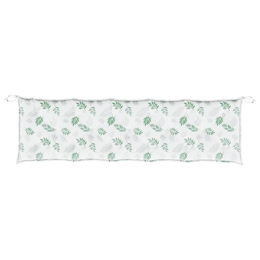 Almofadões p/ bancos de jardim 2pcs tecido oxford padrão folhas