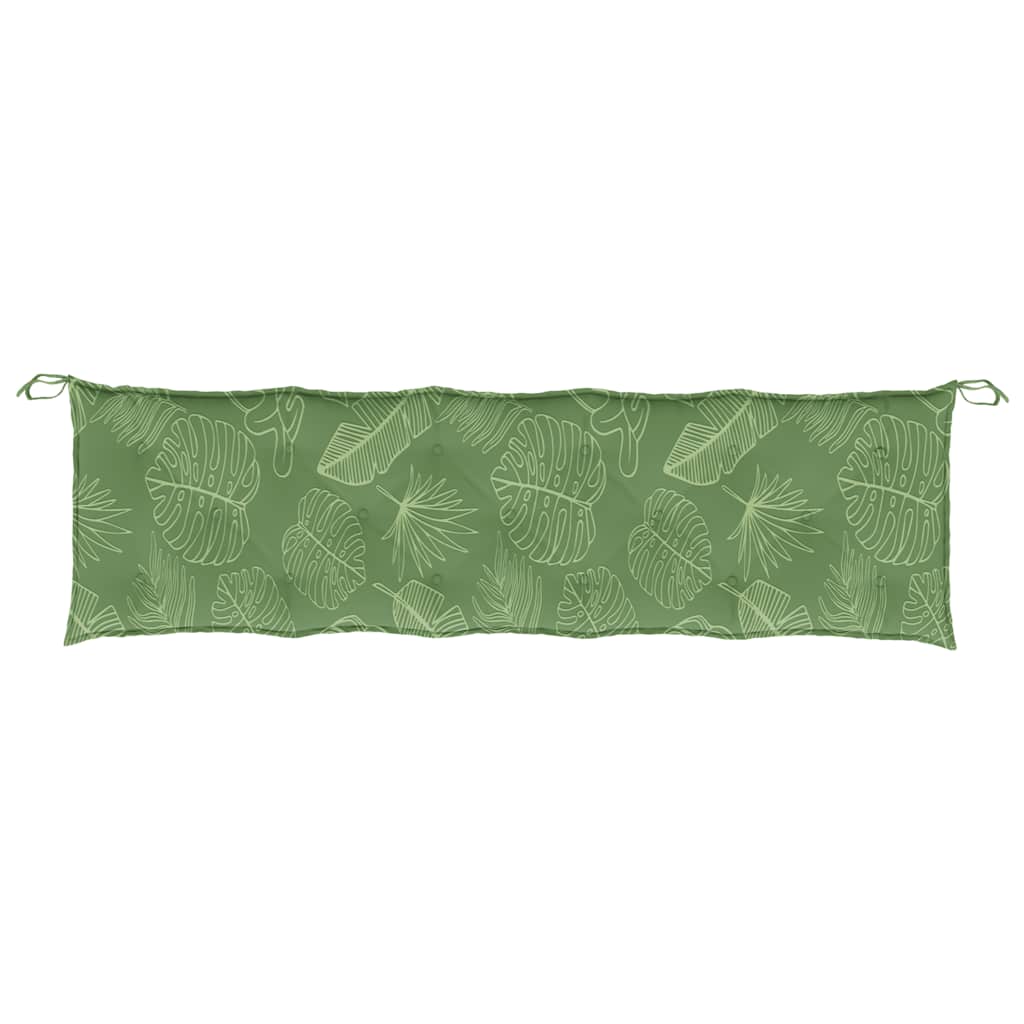 Almofadões p/ bancos de jardim 2pcs tecido oxford padrão folhas
