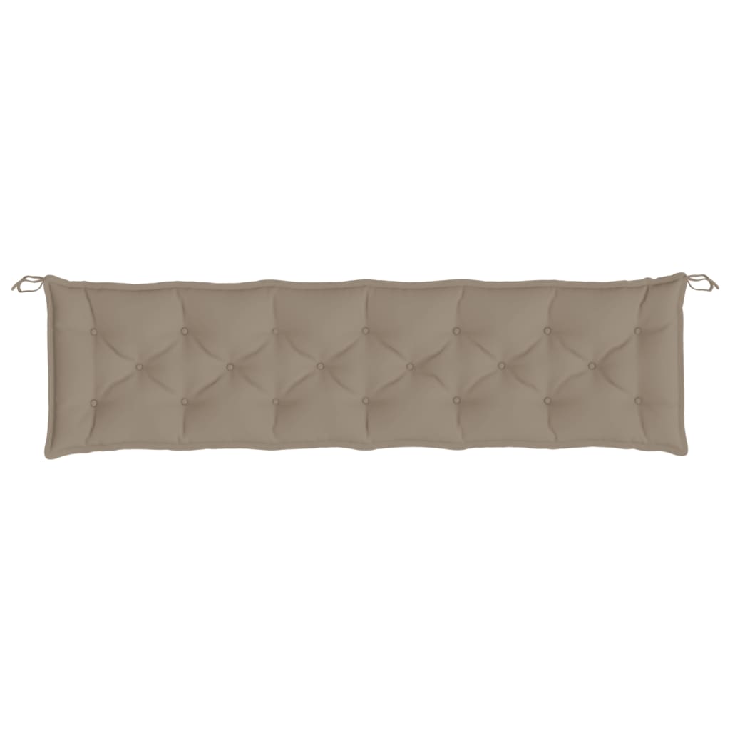 Almofadões banco jardim 2 pcs tecido oxford cinza-acastanhado