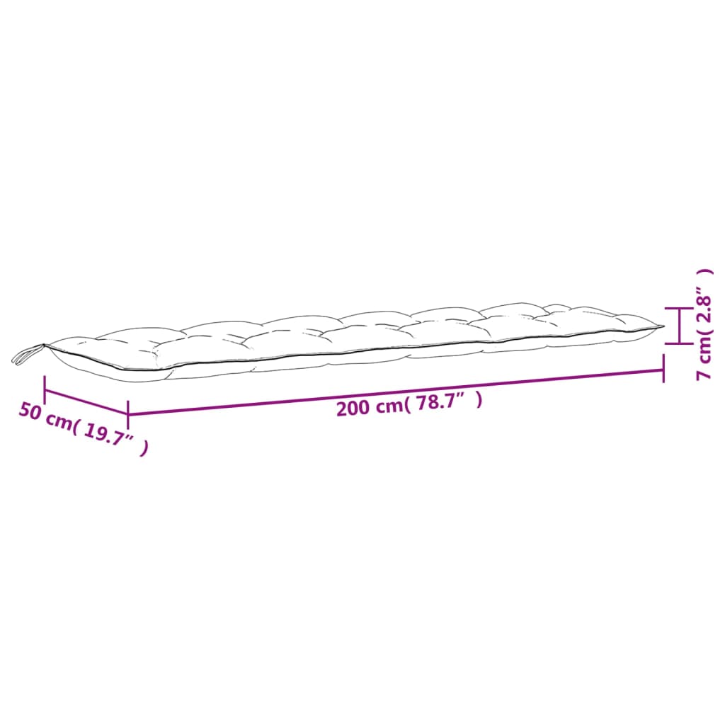 Almofadões banco jardim 2 pcs tecido oxford cinza-acastanhado