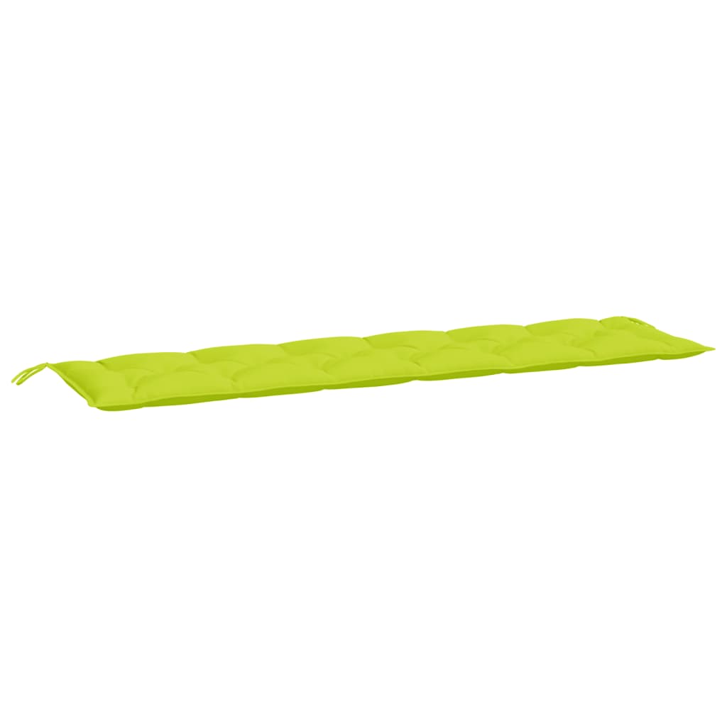 Almofadões banco jardim 2 pcs tecido oxford verde brilhante
