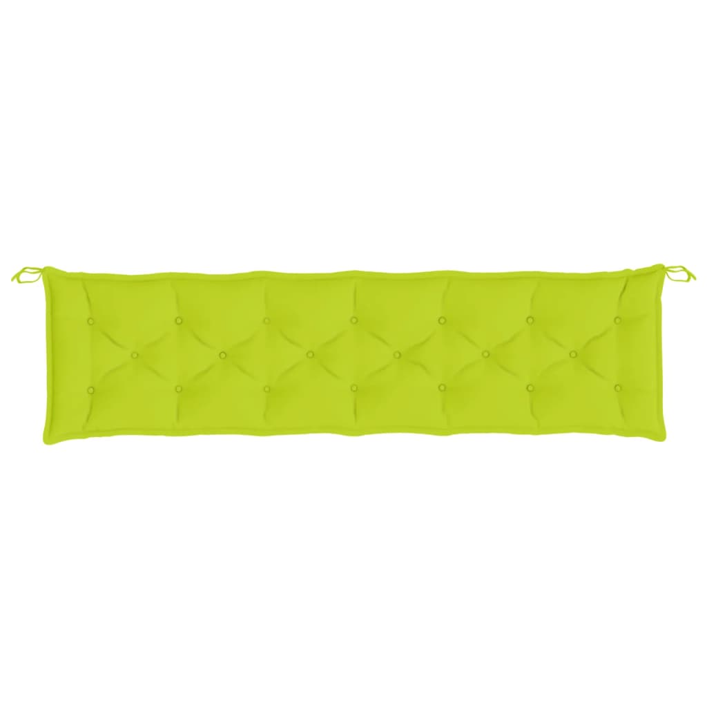 Almofadões banco jardim 2 pcs tecido oxford verde brilhante