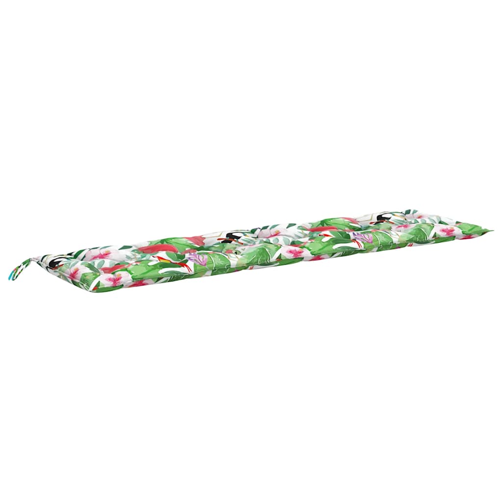 Almofadões p/ banco de jardim 2 pcs 200x50x7 cm tecido multicor