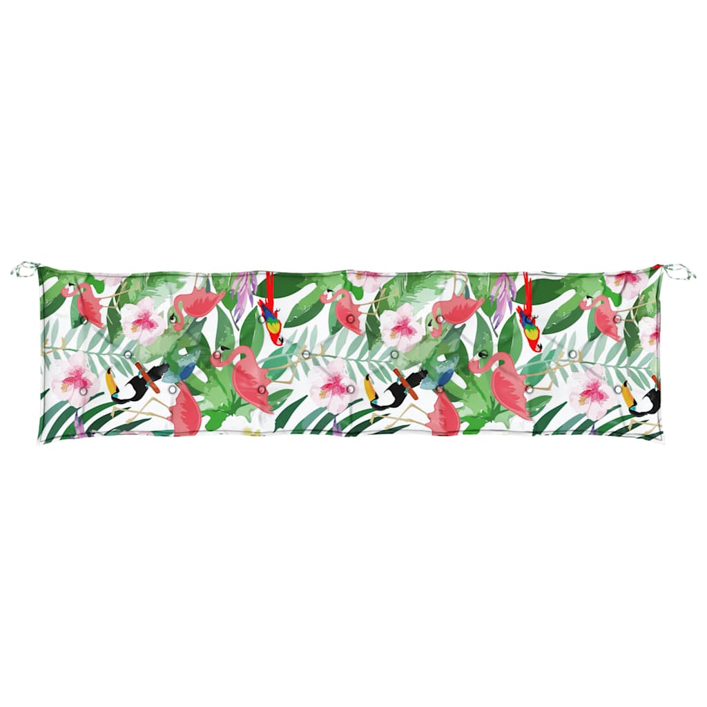 Almofadões p/ banco de jardim 2 pcs 200x50x7 cm tecido multicor