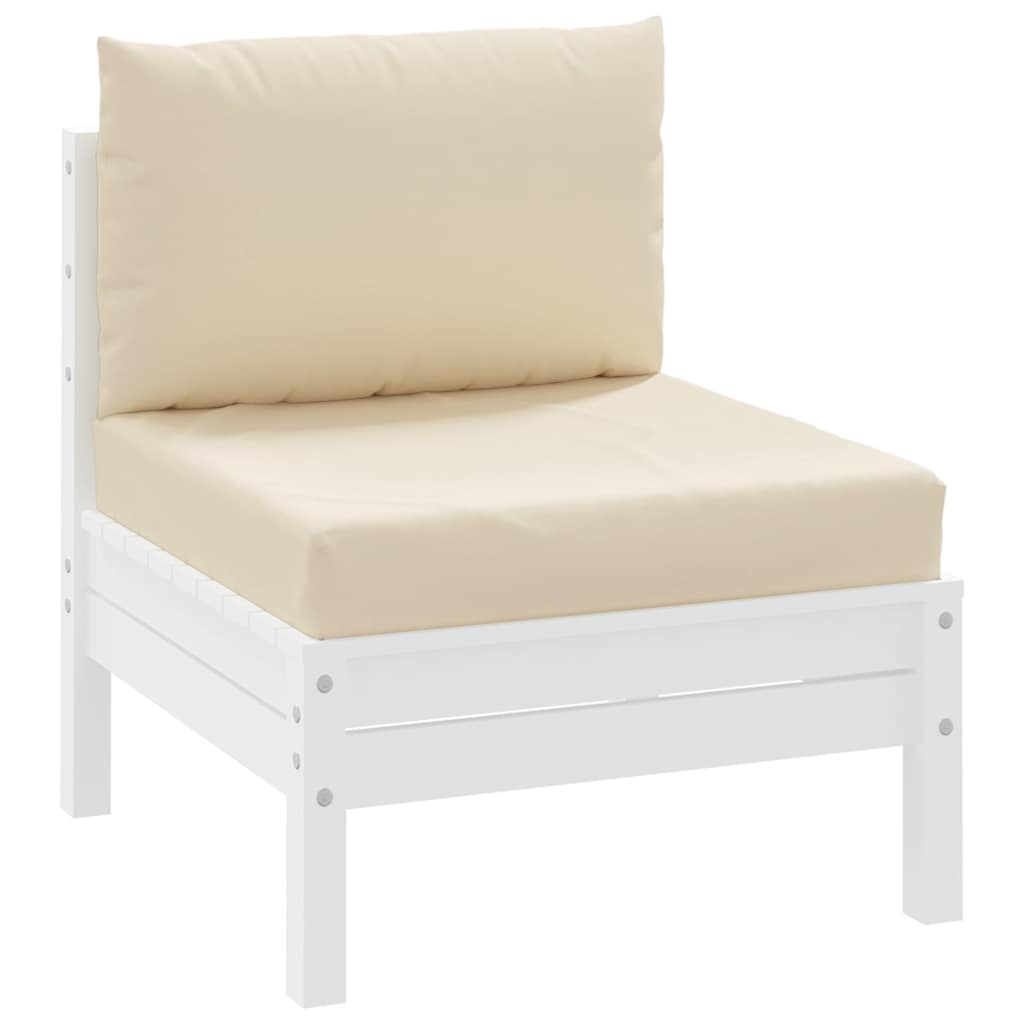 Almofadões para paletes 2 pcs tecido oxford bege
