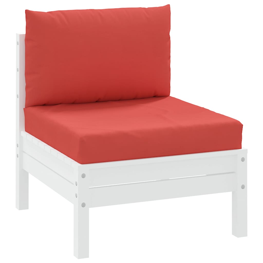 Almofadões p/ móveis de paletes 2 pcs tecido oxford vermelho