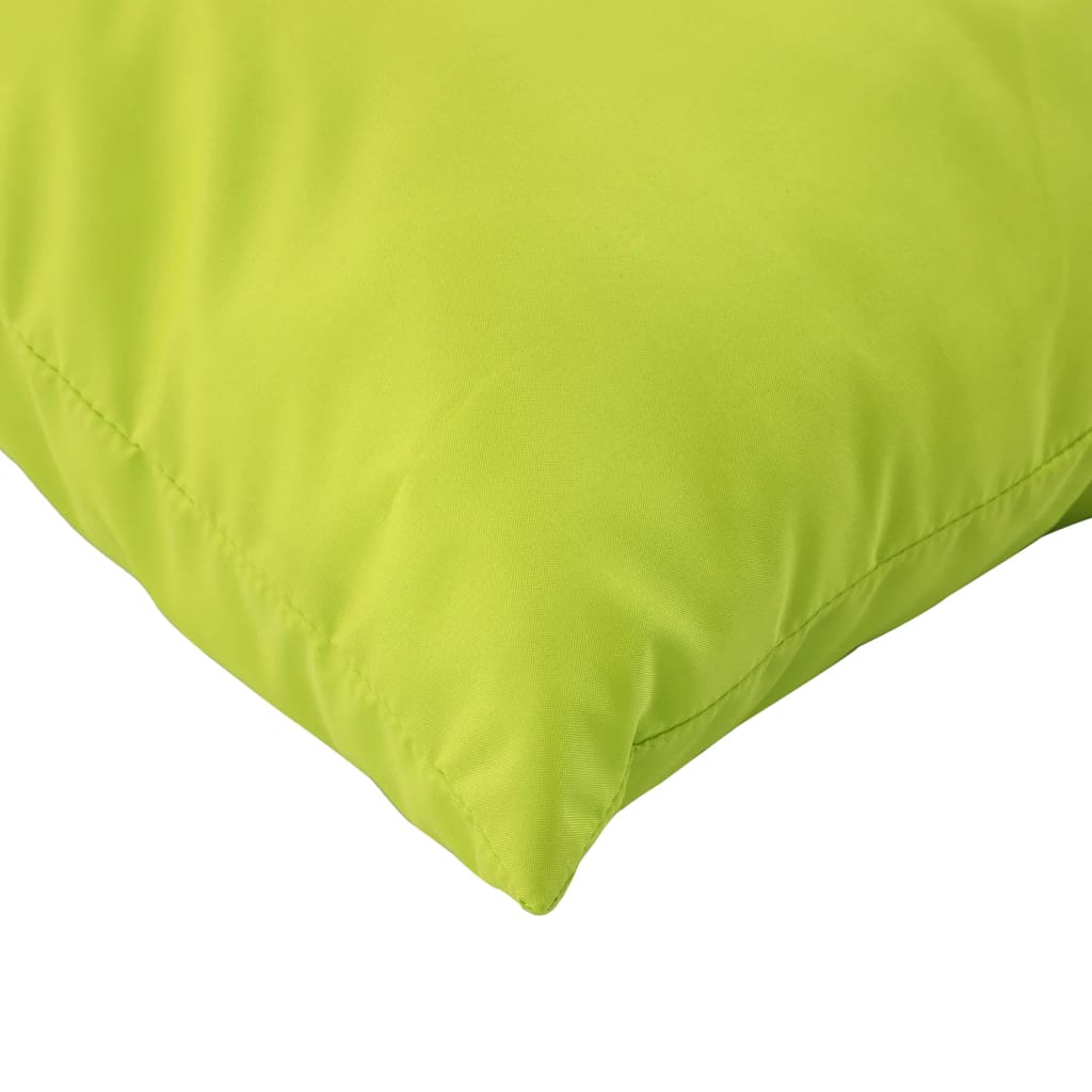 Almofadões p/ móveis paletes 3pcs tecido oxford verde brilhante