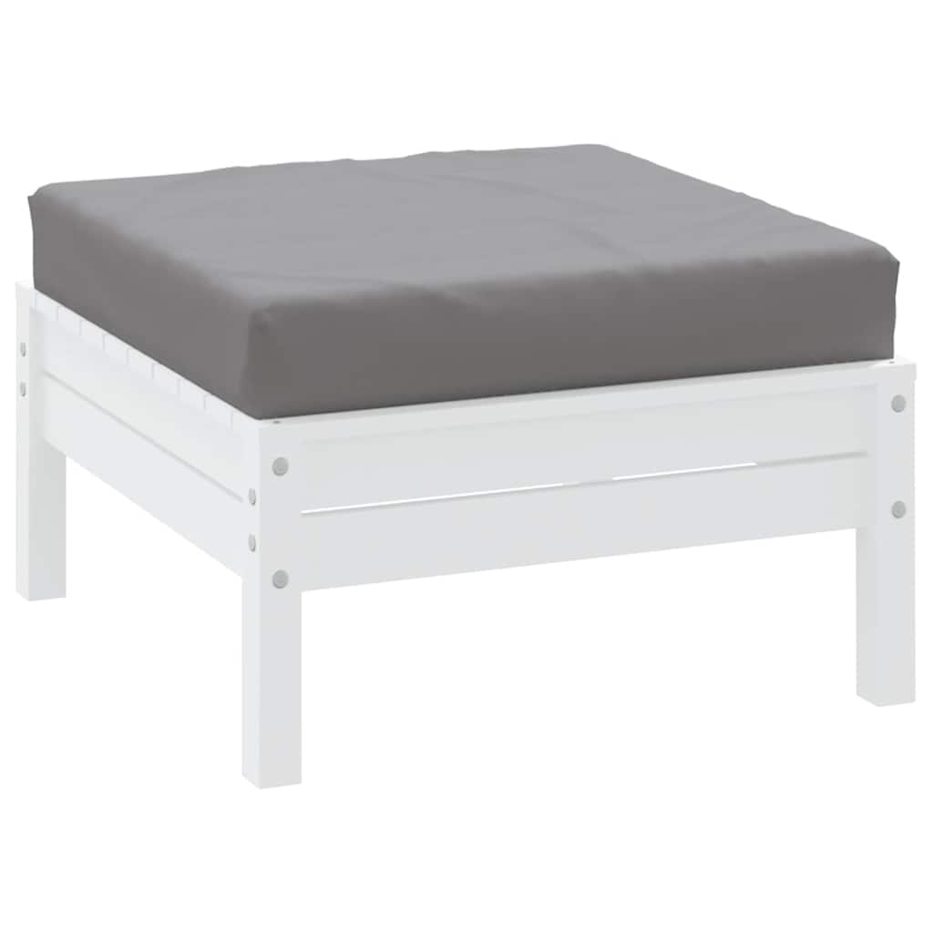 Almofadão p/ móveis de paletes 60x60x9,5 cm tecido oxford cinza