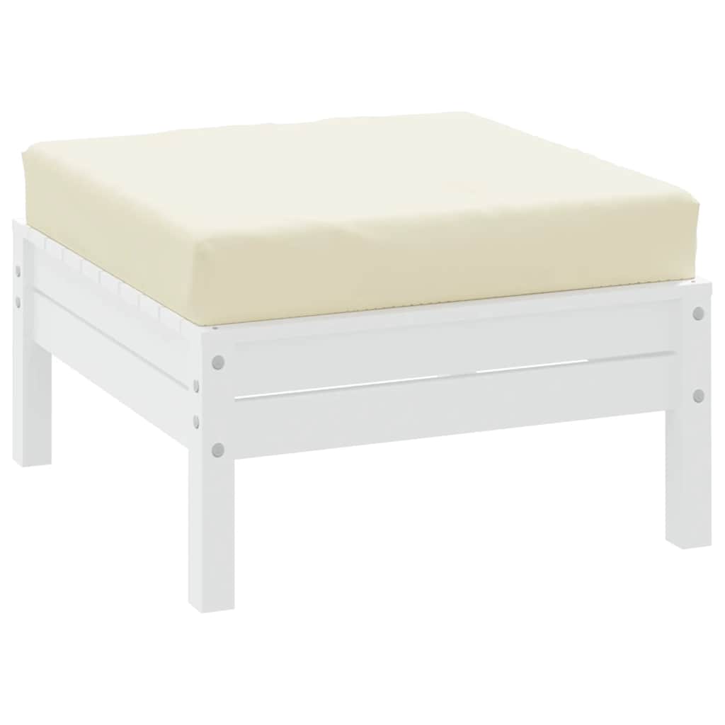 Almofadão para sofá de paletes 60x60x9,5 cm tecido cor creme