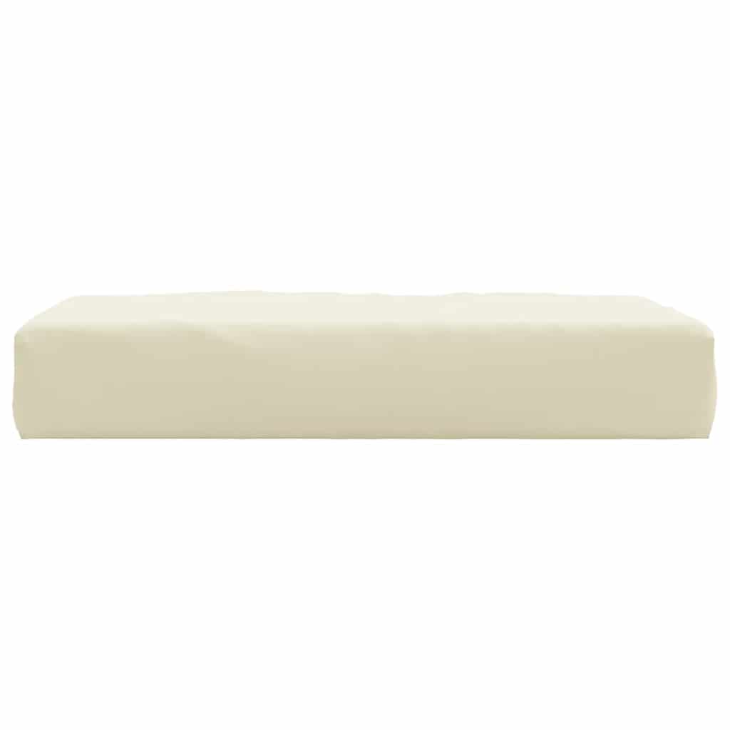 Almofadão para sofá de paletes 60x60x9,5 cm tecido cor creme